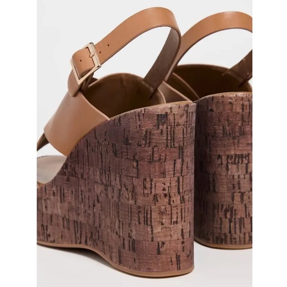 Tony Bianco Vogue Leather Platform Cork Sandals 8 - Picture 4 of 13
